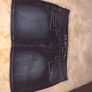 Reduced $$! Denim mini skirt Rue 21 size 11/12